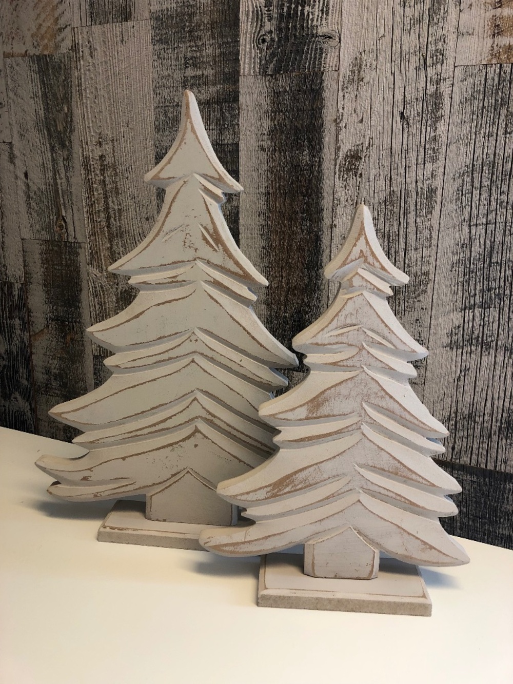 Accents De Ville Wooden Tree Set of 2